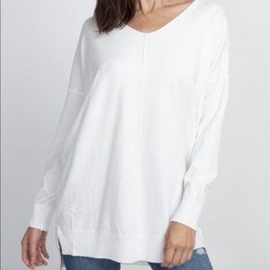 Soft white long sleeve sweater